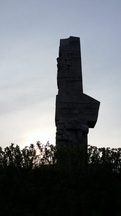 Gdansk Westerplatte - Monumento a los defensores de la costa
